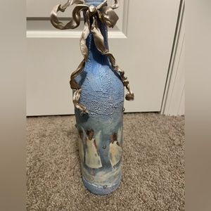 Handmade painted angel bottle decoration gift
